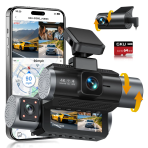 Dashcam GKU D1000 3 channels 4K 30fps+2.5K+1080p 5.8Ghz WiFi – Image 3