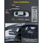 Dashcam GKU D600Pro 4K avant et arrière WiFi GPS avec IPS Screen – Image 5
