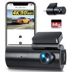 GKU D600 Avant et Arriere 4K/2.5K WiFi 5.8Ghz Dash Cam – Image 4