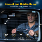GKU D600 Avant et Arriere 4K/2.5K WiFi 5.8Ghz Dash Cam – Image 5