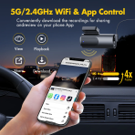 GKU D600 Avant et Arriere 4K/2.5K WiFi 5.8Ghz Dash Cam – Image 3