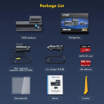 GKU D600 Avant et Arriere 4K/2.5K WiFi 5.8Ghz Dash Cam – Image 7