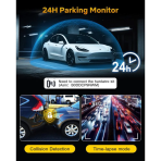 GKU D900 4K Avant et Arriere 30fps+2.5K 5.8Ghz WiFi GPS Dash Cam – Image 5