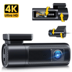 GKU D900 4K Avant et Arriere 30fps+2.5K 5.8Ghz WiFi GPS Dash Cam